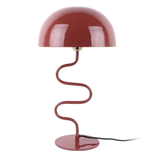 Leitmotiv [DL] Table lamp Twist enamel ochre red - von Leitmotiv