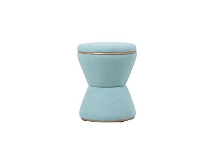 Leitmotiv HOCKER, Blau, 1-Sitzer, Rund, 38.5x43x38.5 cm, CE, Wohnzimmer, Hocker, Sitzhocker von Leitmotiv