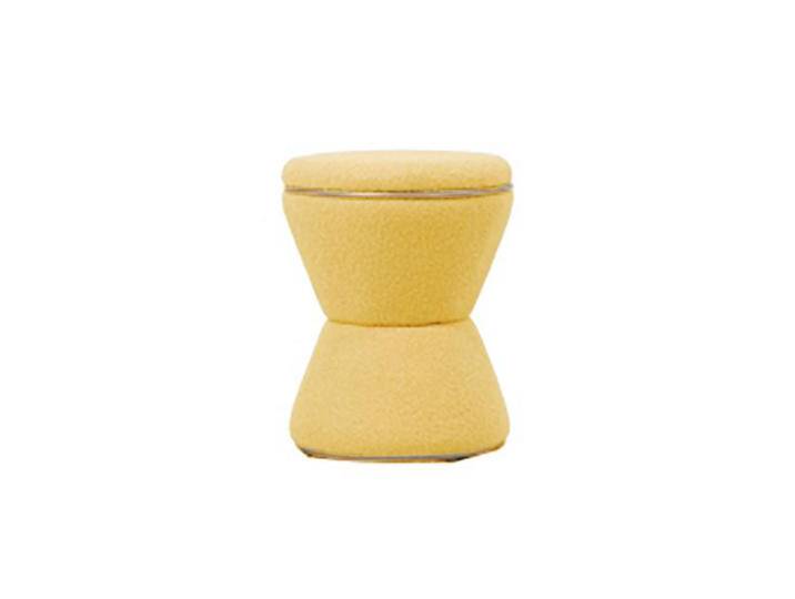 Leitmotiv HOCKER, Gelb, 1-Sitzer, Rund, 38.5x43x38.5 cm, CE, Wohnzimmer, Hocker, Sitzhocker von Leitmotiv