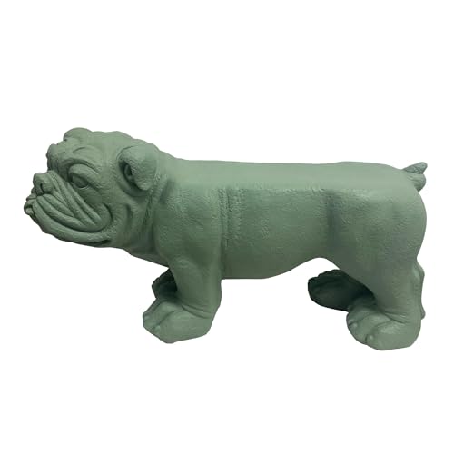 Leitmotiv Sitzpuff Dog - Graujade - 76x31x43cm - Rechteck - Kunststoff - Sitzhocker Wohnzimmer & kinderzimmer - Pouf von Leitmotiv
