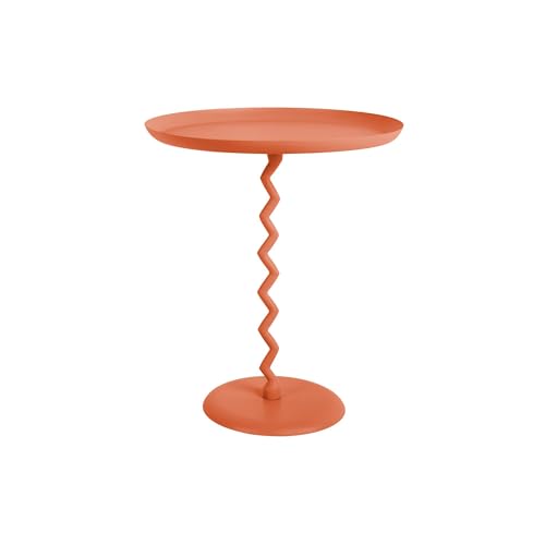 Leitmotiv Side Table Zig Zag Large Bright orange von Leitmotiv