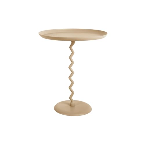 Leitmotiv Beistelltisch Zig Zag - Sanftes Braun - Ø44cm - Rund - Eisen - Couchtisch - Sofatisch - Kleiner Tisch für Wohnzimmer & Schlafzimmer Leitmotiv Beistelltisch Zig Zag - Sanftes Braun - Ø44cm - Rund - Eisen - Couchtisch - Sofatisch - Kleiner Tisch für Wohnzimmer & Schlafzimmer von Leitmotiv