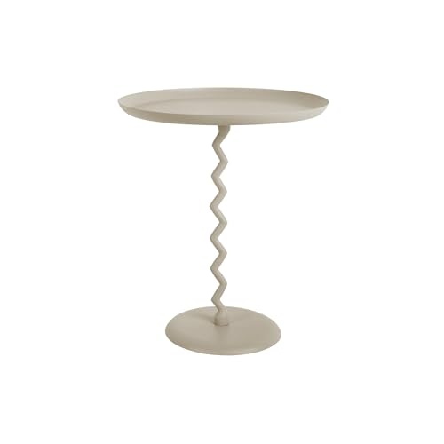 Leitmotiv Beistelltisch Zig Zag - Warmes Grau - Ø44cm - Rund - Eisen - Couchtisch - Sofatisch - Kleiner Tisch für Wohnzimmer & Schlafzimmer Leitmotiv Beistelltisch Zig Zag - Warmes Grau - Ø44cm - Rund - Eisen - Couchtisch - Sofatisch - Kleiner Tisch für Wohnzimmer & Schlafzimmer von Leitmotiv