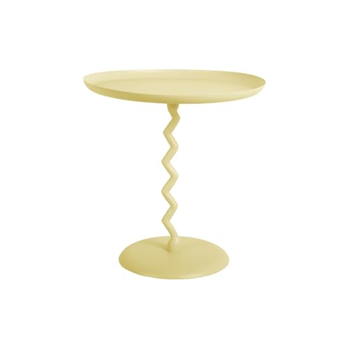 Leitmotiv Beistelltisch Zig Zag - Sanftes Gelb - Ø40cm - Rund - Eisen - Couchtisch - Sofatisch - Kleiner Tisch für Wohnzimmer & Schlafzimmer Leitmotiv Beistelltisch Zig Zag - Sanftes Gelb - Ø40cm - Rund - Eisen - Couchtisch - Sofatisch - Kleiner Tisch für Wohnzimmer & Schlafzimmer von Leitmotiv