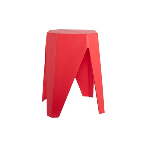 Leitmotiv Hocker Cherish - Leuchtendes Rot - 29x29x47cm - Rund - Polypropylen - Küchenhocker - Barstühle - Hocker für Esszimmer - Küche - Theke - Bar Leitmotiv Hocker Cherish - Leuchtendes Rot - 29x29x47cm - Rund - Polypropylen - Küchenhocker - Barstühle - Hocker für Esszimmer - Küche - Theke - Bar von Leitmotiv