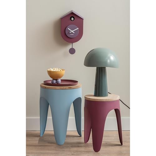 Leitmotiv Hocker Double Funky - Sanftes Blau - Ø24cm - Rund - Eisen - Küchenhocker - Barstühle - Hocker für Esszimmer - Küche - Theke - Bar von Leitmotiv