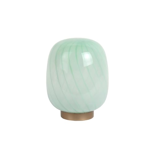 Leitmotiv Tischlampe Summer Globe - Sanftes Grün - 15.6x15.6x20cm - Rund - Glas - Tischleuchte Wohnzimmer & Schlafzimmer - Tischlampen modern von Leitmotiv