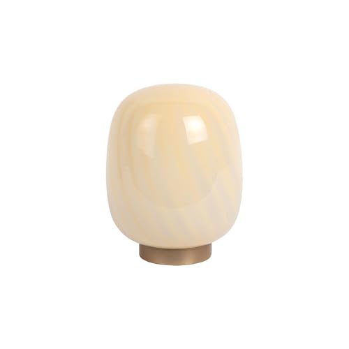 Leitmotiv Tischlampe Summer Globe - Sanftes Gelb - 15.6x15.6x20cm - Rund - Glas - Tischleuchte Wohnzimmer & Schlafzimmer - Tischlampen modern von Leitmotiv