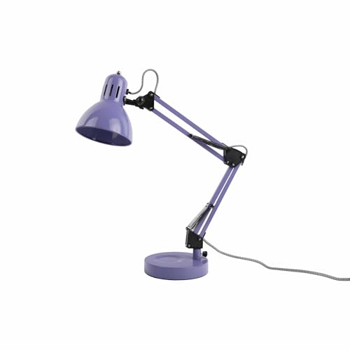 Leitmotiv Tischlampe Funky Hobby - Violett - Ø15cm - Rund - Eisen - Tischleuchte Wohnzimmer & Schlafzimmer - Tischlampen modern von Leitmotiv