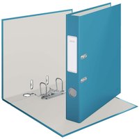 LEITZ Ordner Rückenbreite 5.2 cm DIN A4 stabile Pappe sanftes blau von Leitz
