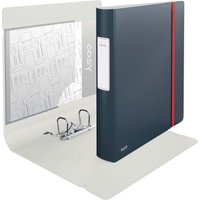 LEITZ Ordner Rückenbreite 6.5 cm DIN A4 stabile Pappe samtgrau von Leitz