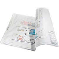 50 LEITZ Prospekthüllen DIN A3 quer transparent glatt 0,13 mm von Leitz