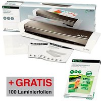 AKTION: LEITZ iLAM Home Office A3 Laminiergerät-Set bis DIN A3 + GRATIS 100 Laminierfolien, 80 micron, A4 von Leitz