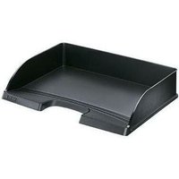 Briefablage Plus din A4 quer Überbreit Polystyrol Farbe: schwarz von Leitz
