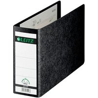 LEITZ 1076 Ordner schwarz marmoriert Karton 8,0 cm DIN A5 quer von Leitz