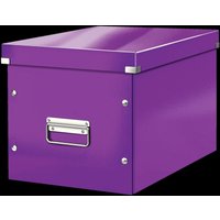 LEITZ Aufbewahrungsboxen Click&Store Cube groß violett 30,0 l - 32,0 x 36,0 x 31,0 cm violett von Leitz