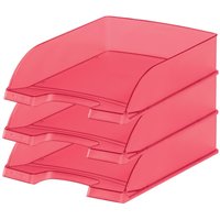 LEITZ Briefablage DIN A4 rot-transparent von Leitz