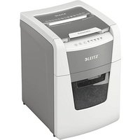 LEITZ IQ Autofeed Small Office 100 Aktenvernichter mit Partikelschnitt P-4, 4 x 28 mm, bis 100 Blatt, weiß von Leitz