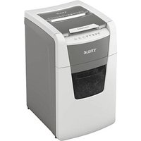 LEITZ IQ Autofeed Small Office 150 Aktenvernichter mit Partikelschnitt P-4, 4 x 28 mm, bis 150 Blatt, weiß von Leitz