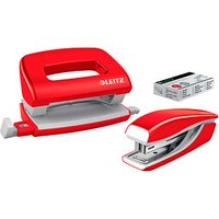 LEITZ Locher und Heftgeräte Set NeXXt WOW rot-metallic von Leitz