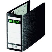 LEITZ Ordner Rückenbreite 7.8 cm DIN A6 quer Karton schwarz marmoriert von Leitz