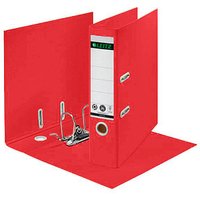 LEITZ Recycle Ordner rot Karton 8,0 cm DIN A4 von Leitz