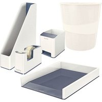 LEITZ Schreibtischset WOW Duo Colour perlweiß/grau LEITZ Schreibtischset WOW Duo Colour perlweiß/grau von Leitz