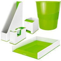 LEITZ Schreibtischset WOW Duo Colour perlweiß/grün LEITZ Schreibtischset WOW Duo Colour perlweiß/grün von Leitz