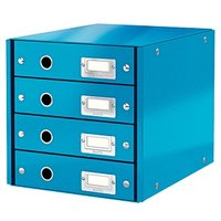 LEITZ Schubladenbox Click & Store  blau 6049-00-36, DIN A4 mit 4 Schubladen von Leitz