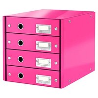 LEITZ Schubladenbox Click & Store  pink 6049-00-23, DIN A4 mit 4 Schubladen von Leitz