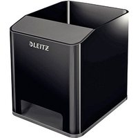 LEITZ Stiftehalter Duo Colour schwarz/grau Polystyrol 2 Fächer 9,0 x 10,1 x 10,0 cm von Leitz