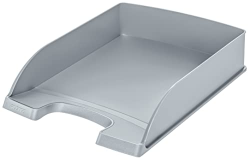 Leitz Briefkorb Standard A4, Silber Plus Serie, 52270084 von Leitz