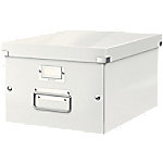 Leitz Click & Store WOW Aufbewahrungsbox DIN A4 Weiß Laminierte Hartpappe 28,1 x 37 x 20 cm von Leitz