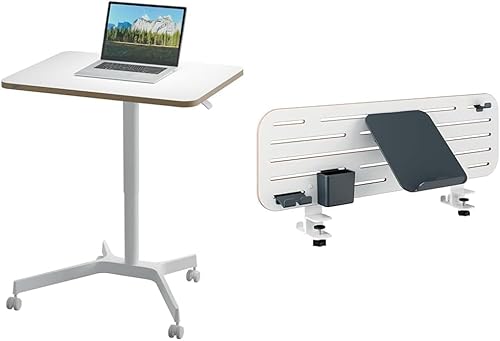 Leitz Ergo Set Mobiler Sitz-/Steh-Schreibtisch & Pegboard Schreibtisch-Organizer mit Laptop-Halterung & Zubehör, Höhenverstellbares Stehpult, Belastbar bis 20 kg, 80 x 60 cm, 65360001 + 65490000 Leitz Ergo Set Mobiler Sitz-/Steh-Schreibtisch & Pegboard Schreibtisch-Organizer mit Laptop-Halterung & Zubehör, Höhenverstellbares Stehpult, Belastbar bis 20 kg, 80 x 60 cm, 65360001 + 65490000 von Leitz