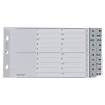 Leitz Kunststoffregister 1267 DIN A5 Überbreite quer, 2 Abläufe Grau 20-teilig 2-fach Kunststoff A - Z Leitz Kunststoffregister 1267 DIN A5 Überbreite quer, 2 Abläufe Grau 20-teilig 2-fach Kunststoff A - Z von Leitz