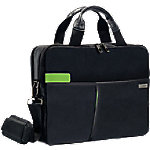 Leitz Laptoptasche Smart Traveller 13 " Polyester, Metall, Echtleder Schwarz 37 x 7,5 x 27 cm von Leitz