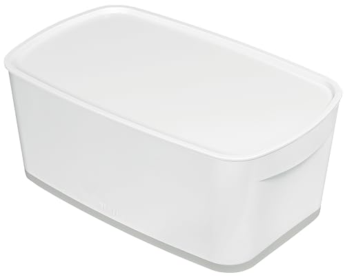 Leitz A5 MyBox Klein mit Deckel, Aufbewahrungsbox für Heim und Büro, 5 L, matte Oberfläche, Kunststoff, BPA-frei und lebensmittelecht, weiß/grau, 52291001 Leitz A5 MyBox Klein mit Deckel, Aufbewahrungsbox für Heim und Büro, 5 L, matte Oberfläche, Kunststoff, BPA-frei und lebensmittelecht, weiß/grau, 52291001 von Leitz