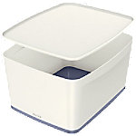 Leitz MyBox WOW Aufbewahrungsbox 18 L Weiß, Grau Kunststoff 31,8 x 38,5 x 19,8 cm von Leitz