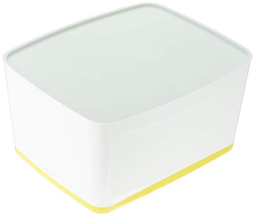 Leitz MyBox WOW Groß mit Deckel, Aufbewahrungsbox, gelb, 52164016 von Leitz
