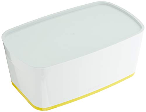 Leitz MyBox WOW Klein mit Deckel, Aufbewahrungsbox, gelb, 52294016 von Leitz