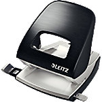 Leitz NeXXt Style Locher 5006 Metall 2-fach 30 Blatt Satin Schwarz von Leitz