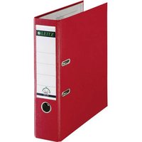 Leitz Ordner 1010 DIN A4 Rückenbreite: 80mm Rot 2 Bügel 10105025 von Leitz