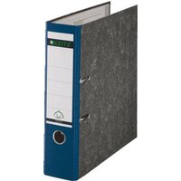 Leitz Ordner 1080 DIN A4 Rückenbreite: 80mm Blau Wolkenmarmor 2 Bügel 10805035 von Leitz