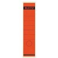 Ordnerrückenetikett breit/lang 61,5 x 285 mm (b x h) selbstklebend mit Griffloch rot 10 Etik./Pack. von Leitz