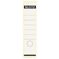 Ordnerrückenetikett breit/lang 61,5 x 285 mm (b x h) selbstklebend mit Griffloch weiß 10 Etik./Pack. von Leitz