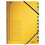 Leitz Ordnungsmappe DIN A4 Gelb Karton Mit 12 Fächern 24,5 x 32 cm von Leitz