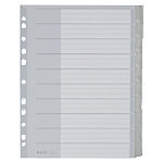 Leitz Blanko Register DIN A4 Überbreite Grau Mehrfarbig, Weiß 10-teilig PP (Polypropylen) 11 Löcher 4370 von Leitz