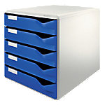 Leitz Schubladenbox Post-Set Polystyrol Blau 28,5 x 35,5 x 39 cm von Leitz