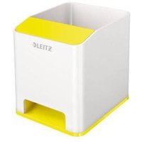 Leitz - Stifteköcher wow Duo Colour 9 x 10 x 10,1 cm (b x h x t) Polystyrol gelb/weiß von Leitz