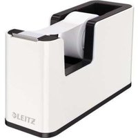 Tischabroller wow Duo Colour 19 mm x 33 m (b x l) inkl. 1 Rolle Klebeband mit Lösungsmittel schwarz/weiß von Leitz